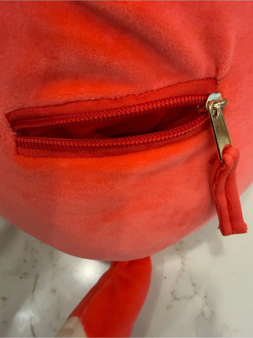 Squishmallows Fox Plush Kids Backpack with matching keychain